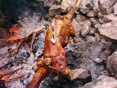 Dirmil Kebabı (Şiş Sırık Kebabı)