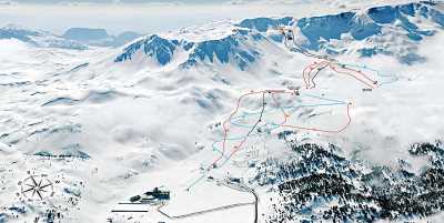 Kayak Merkezi Pist Haritası