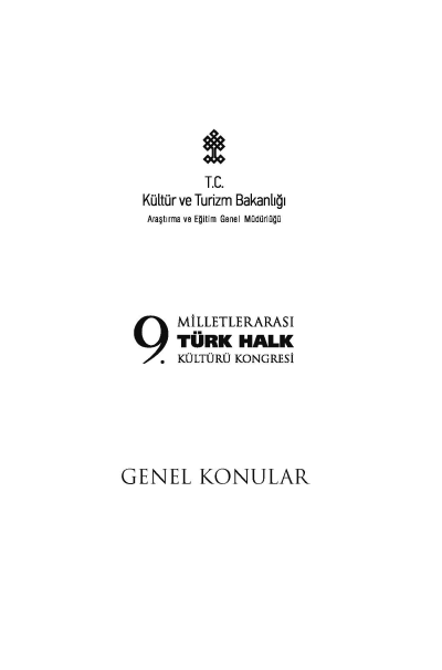 Bir Macar Kroniği Chronica Hungarorum’daki Türk Kültür Ögeleri