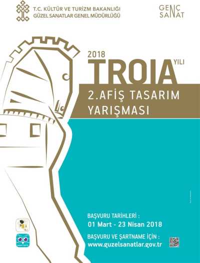 2018 Troya Yılı Afiş Tasarım Yarışması Afişi