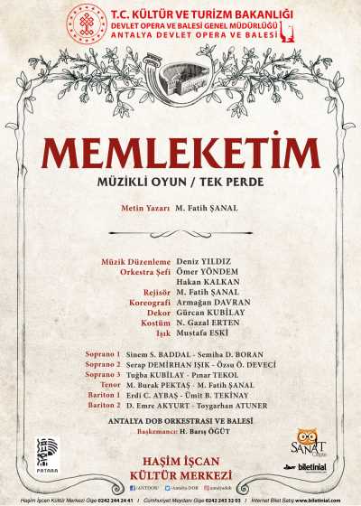 Memleketim, Antalya Devlet Opera ve Balesi 
